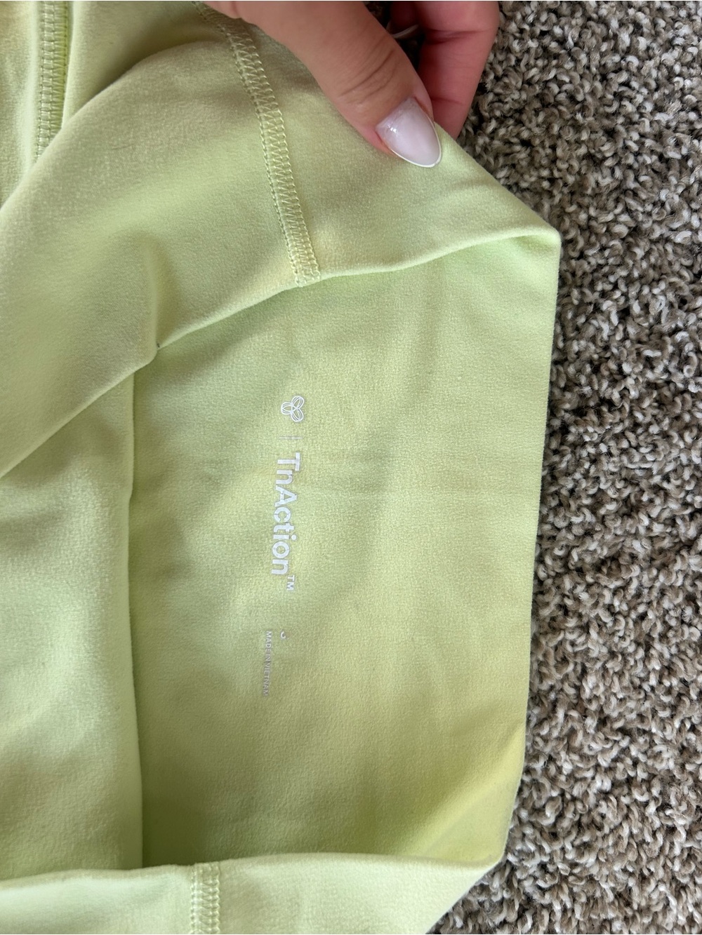 Aritzia High-Waist Athletic Shorts - Pale Yellow - Picture 6 of 6